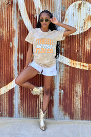TENNESSEE VOLUNTEERS DEEP ROOTS BLEACH WASH TEE
