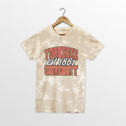TUSKEGEE GOLDEN TIGERS DEEP ROOTS BLEACH WASH TEE