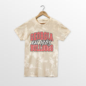 GEORGIA BULLDOGS DEEP ROOTS BLEACH WASH TEE