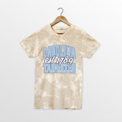NORTH CAROLINA TAR HEELS DEEP ROOTS BLEACH WASH TEE