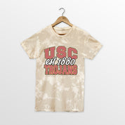 USC TROJANS DEEP ROOTS BLEACH WASH TEE
