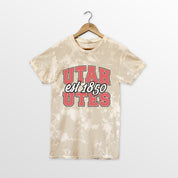 UTAH UTES DEEP ROOTS BLEACH WASH TEE