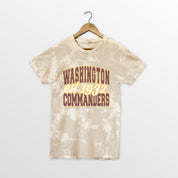 WASHINGTON COMMANDERS DEEP ROOTS BLEACH WASH TEE