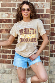 WASHINGTON COMMANDERS DEEP ROOTS BLEACH WASH TEE