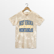 WEST VIRGINIA MOUNTAINEERS DEEP ROOTS BLEACH WASH TEE