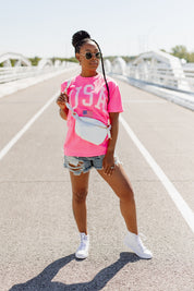 STAY FLY ON THE FOURTH OF JULY VINTAGE WASH BOYFRIEND TEE