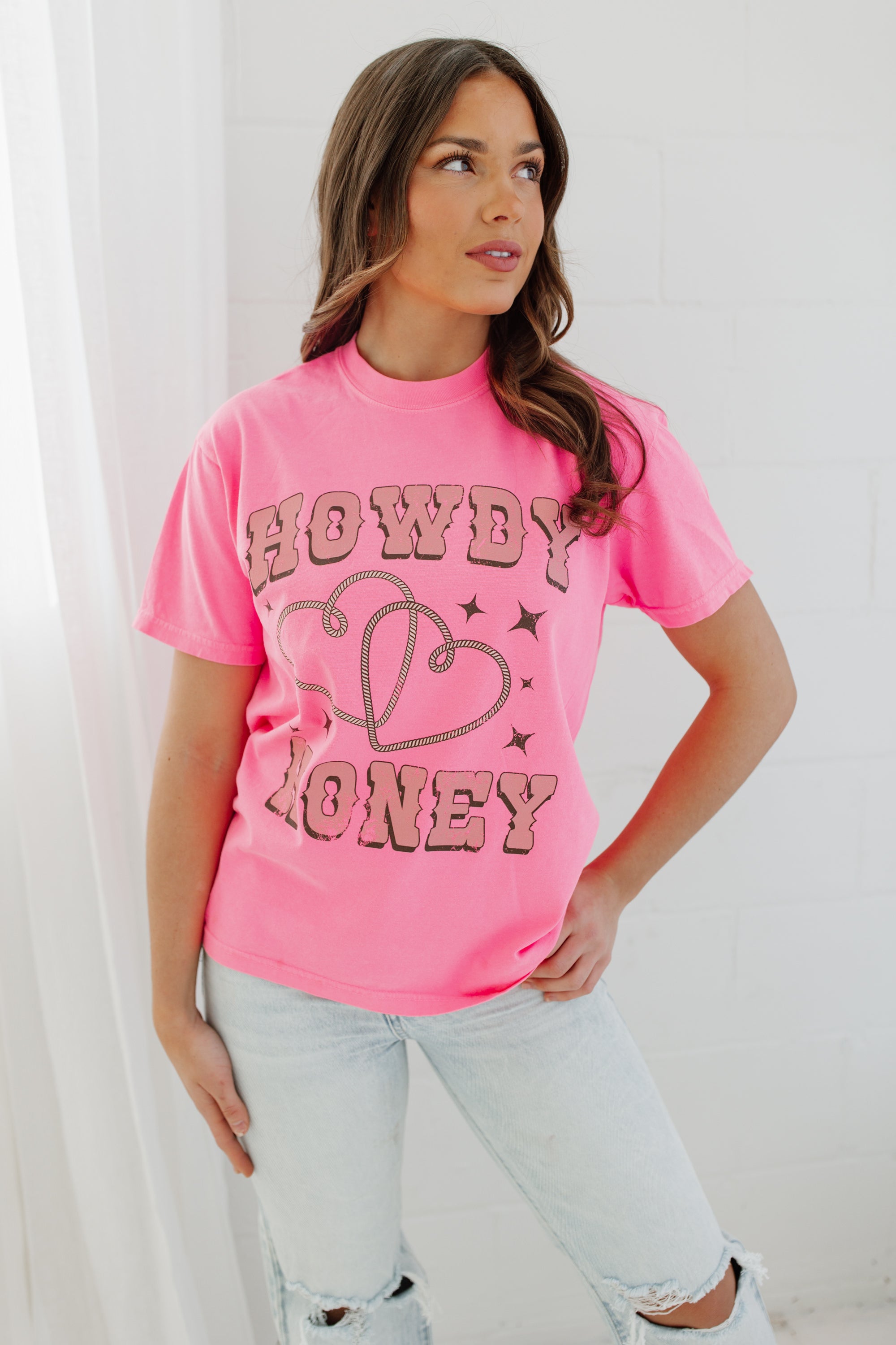 HOWDY HONEY VINTAGE WASH BOYFRIEND TEE