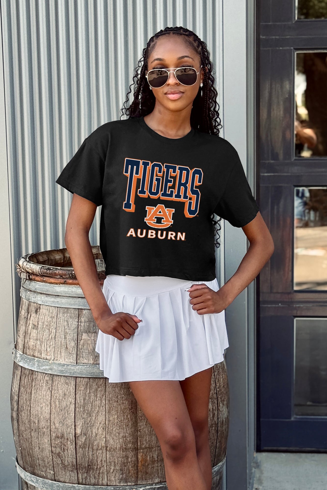 AUBURN TIGERS PURE VICTORY CLASSIC CROP TEE