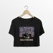 BALTIMORE RAVENS PURE VICTORY CLASSIC CROP TEE
