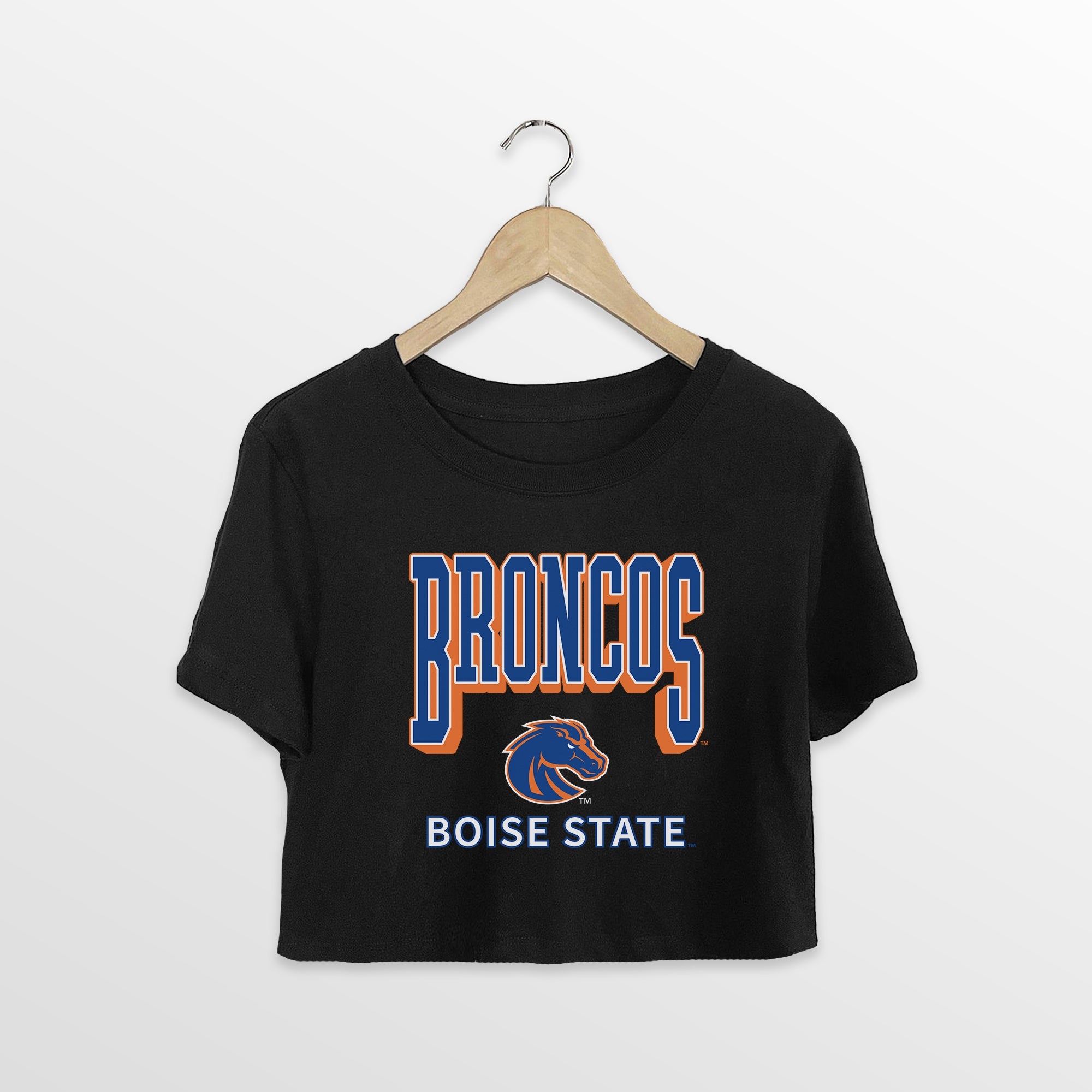 BOISE STATE BRONCOS PURE VICTORY CLASSIC CROP TEE