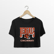 CINCINNATI BENGALS PURE VICTORY CLASSIC CROP TEE