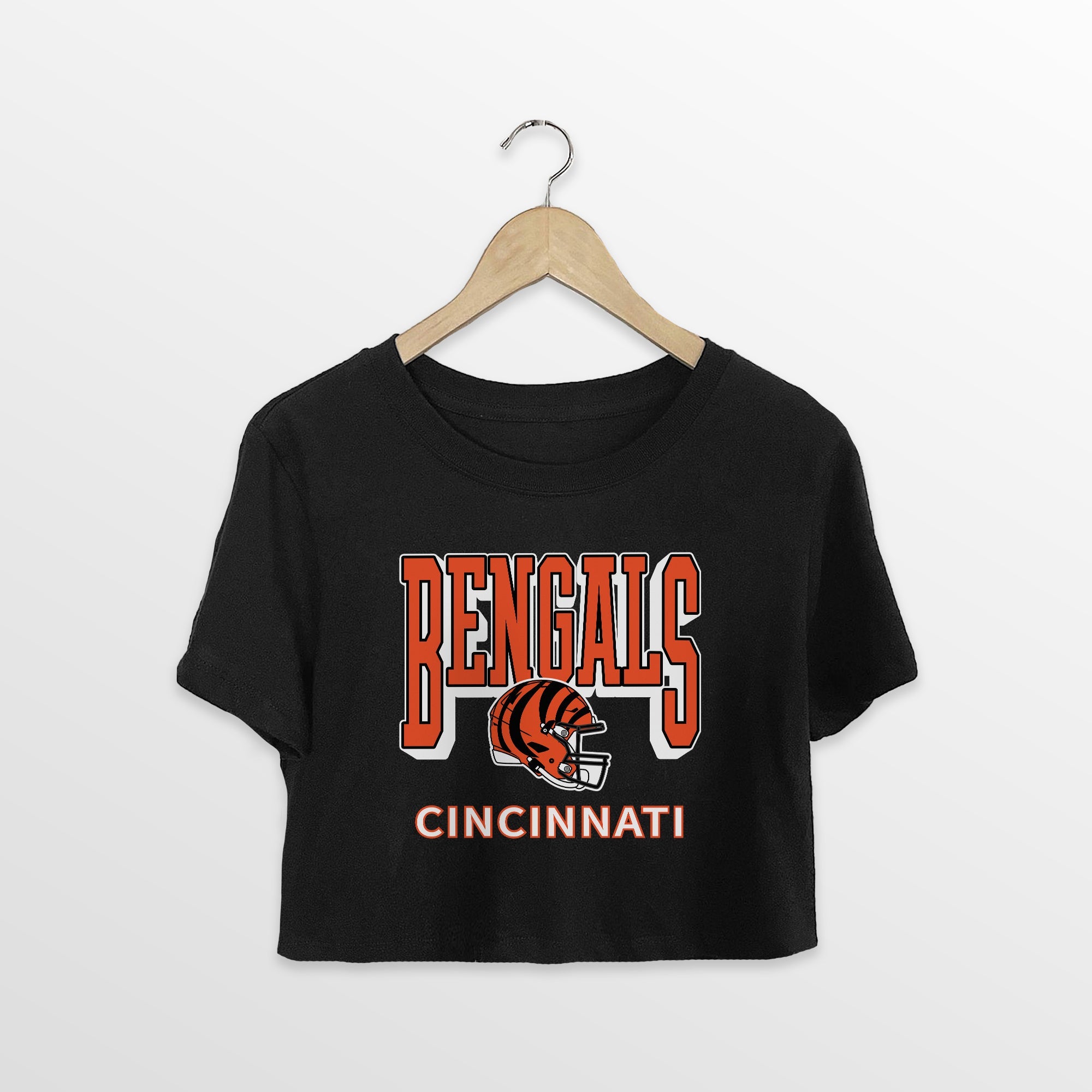 CINCINNATI BENGALS PURE VICTORY CLASSIC CROP TEE