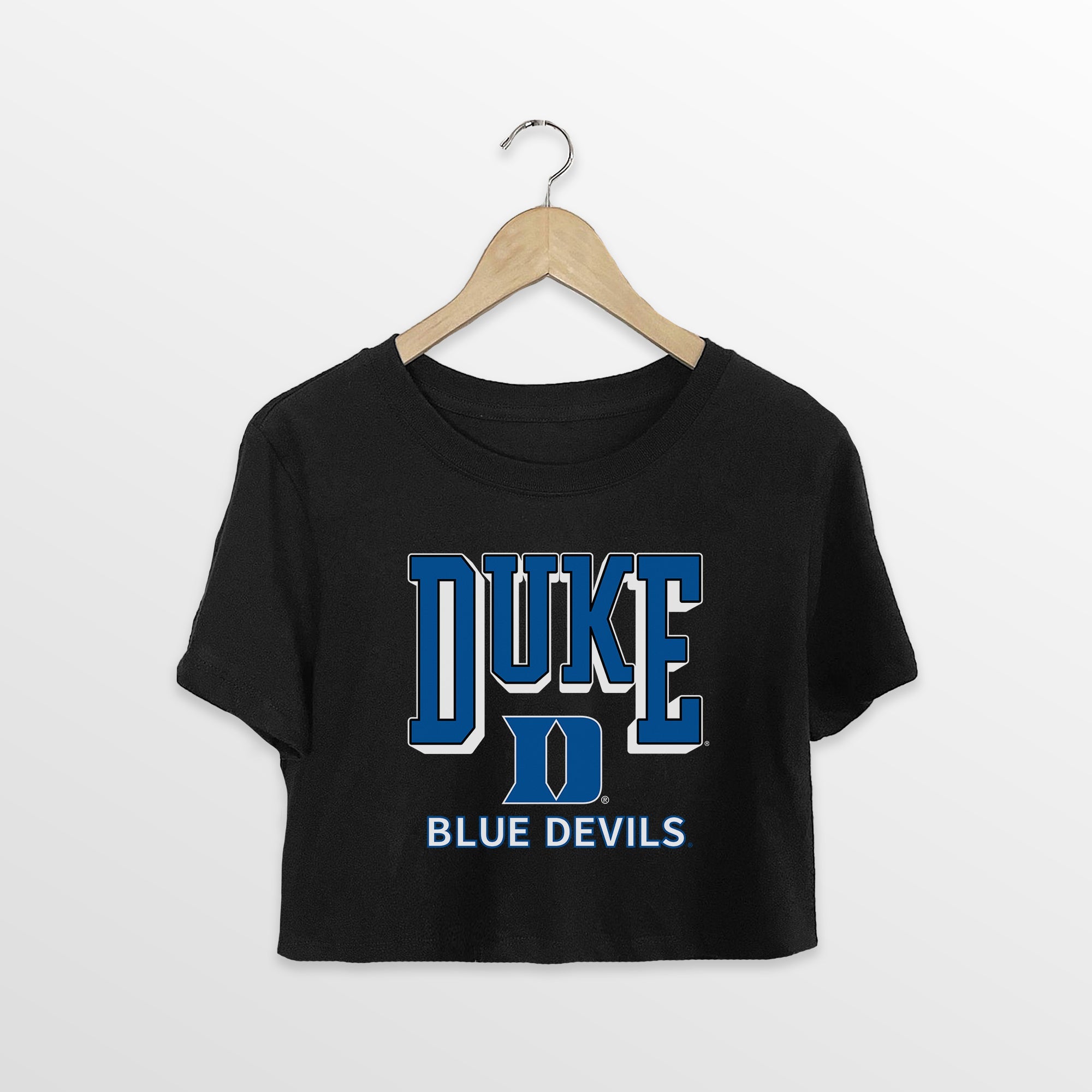 DUKE BLUE DEVILS PURE VICTORY CLASSIC CROP TEE