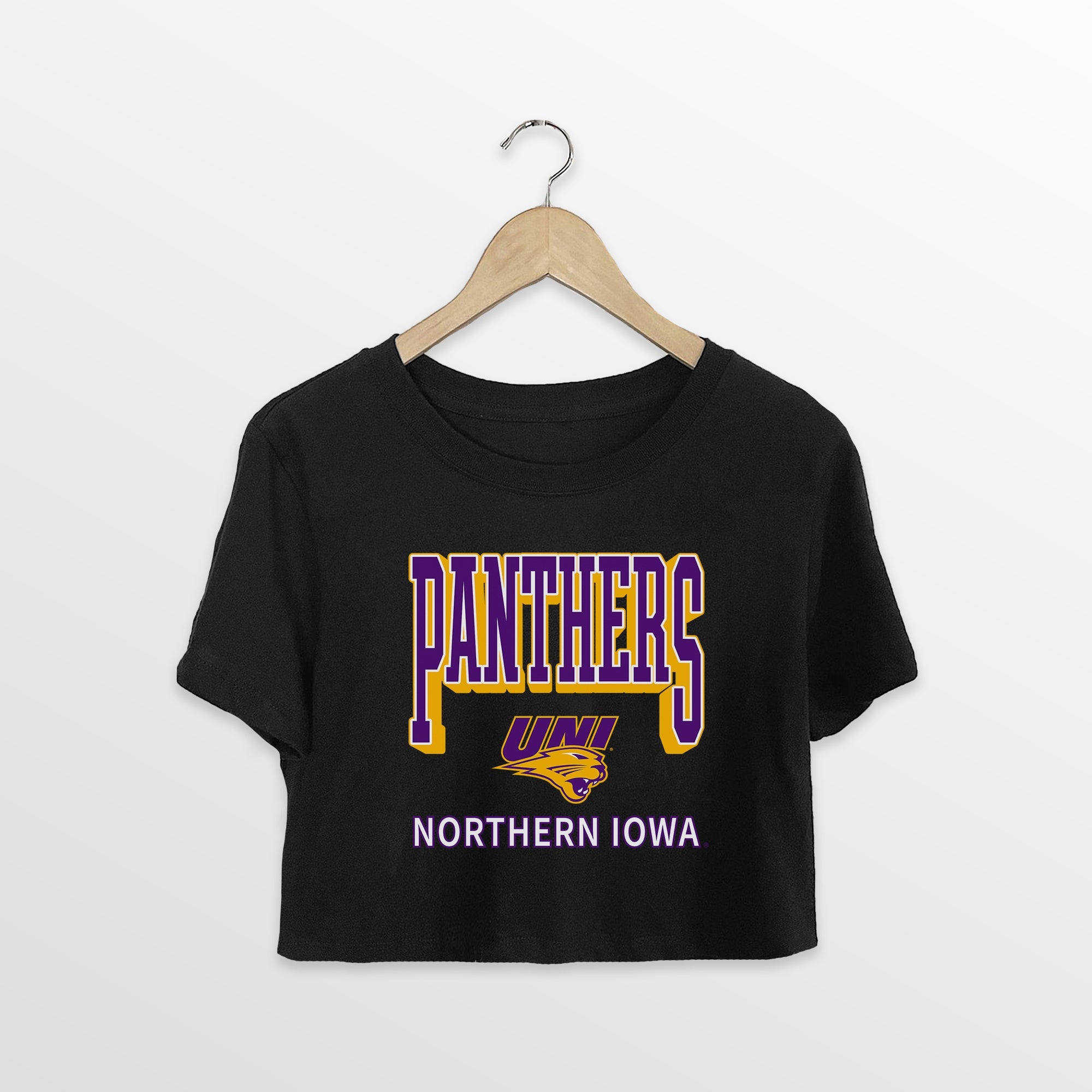 NORTHERN IOWA PANTHERS PURE VICTORY CLASSIC CROP TEE