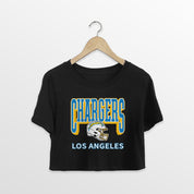 LOS ANGELES CHARGERS PURE VICTORY CLASSIC CROP TEE