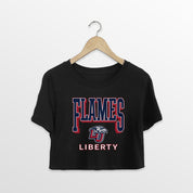 LIBERTY FLAMES PURE VICTORY CLASSIC CROP TEE