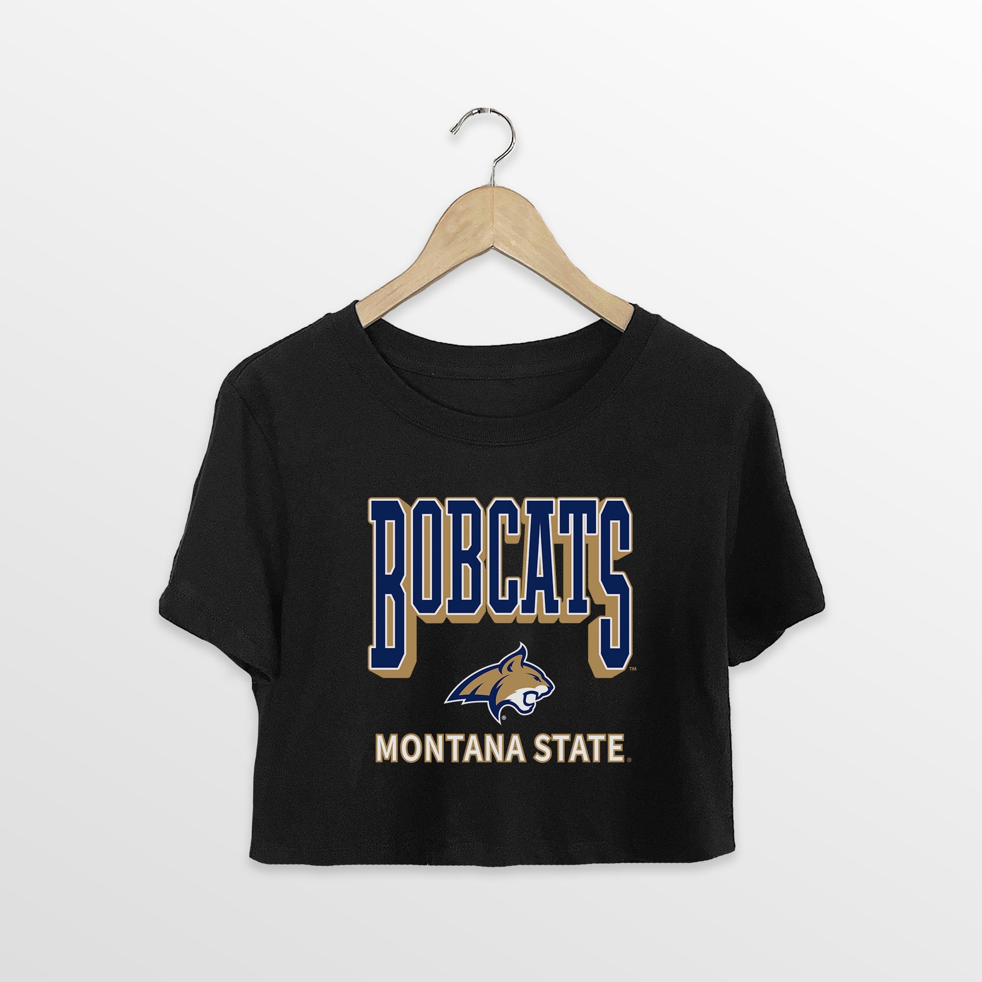 MONTANA STATE BOBCATS PURE VICTORY CLASSIC CROP TEE