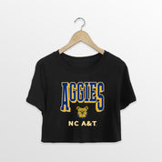 NORTH CAROLINA A&T STATE AGGIES PURE VICTORY CLASSIC CROP TEE