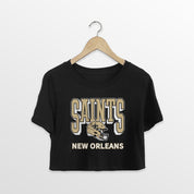NEW ORLEANS SAINTS PURE VICTORY CLASSIC CROP TEE