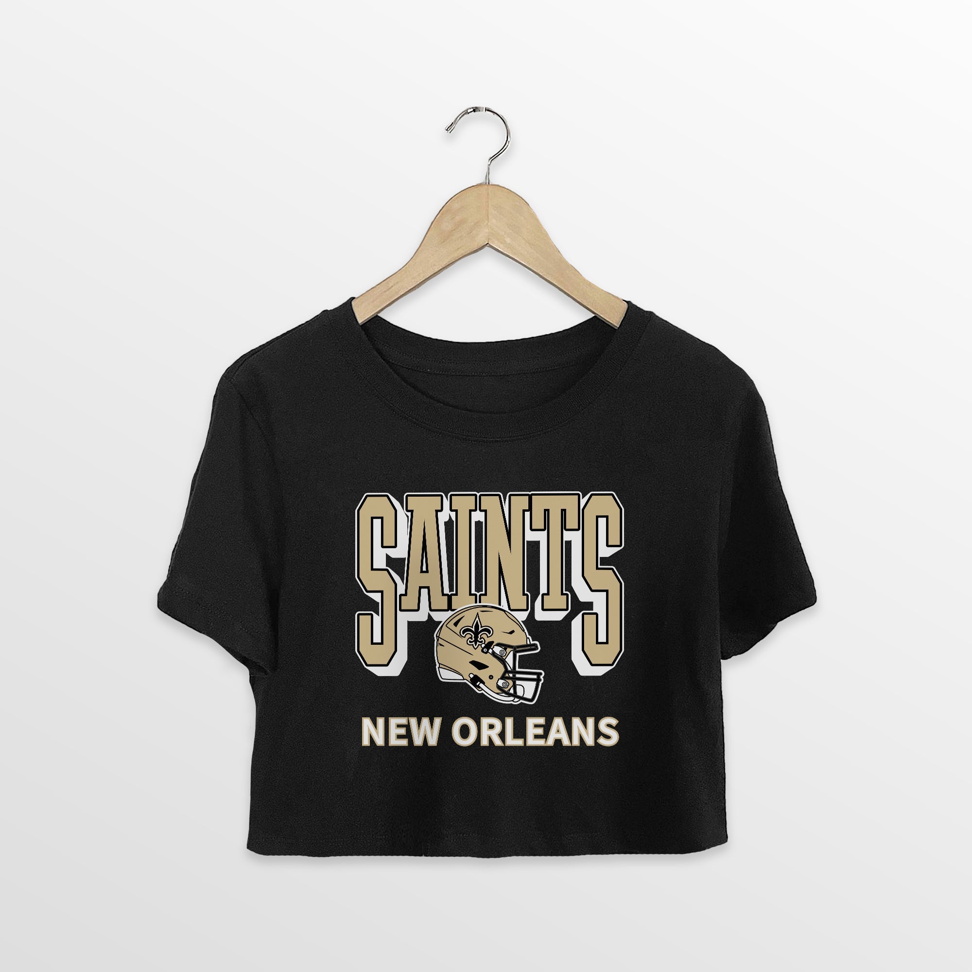 NEW ORLEANS SAINTS PURE VICTORY CLASSIC CROP TEE