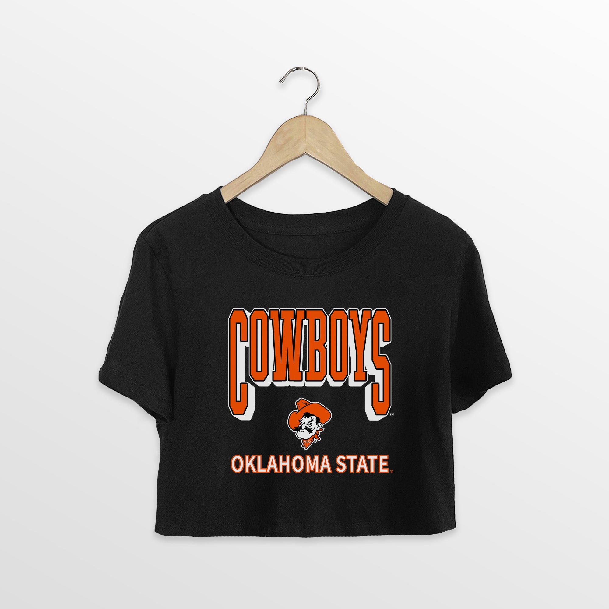 OKLAHOMA STATE COWBOYS PURE VICTORY CLASSIC CROP TEE