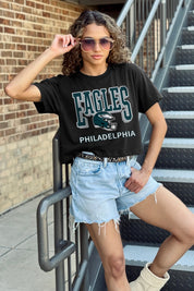 PHILADELPHIA EAGLES PURE VICTORY CLASSIC CROP TEE