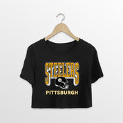 PITTSBURGH STEELERS PURE VICTORY CLASSIC CROP TEE