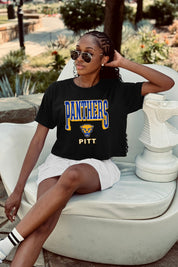 PITTSBURGH PANTHERS PURE VICTORY CLASSIC CROP TEE