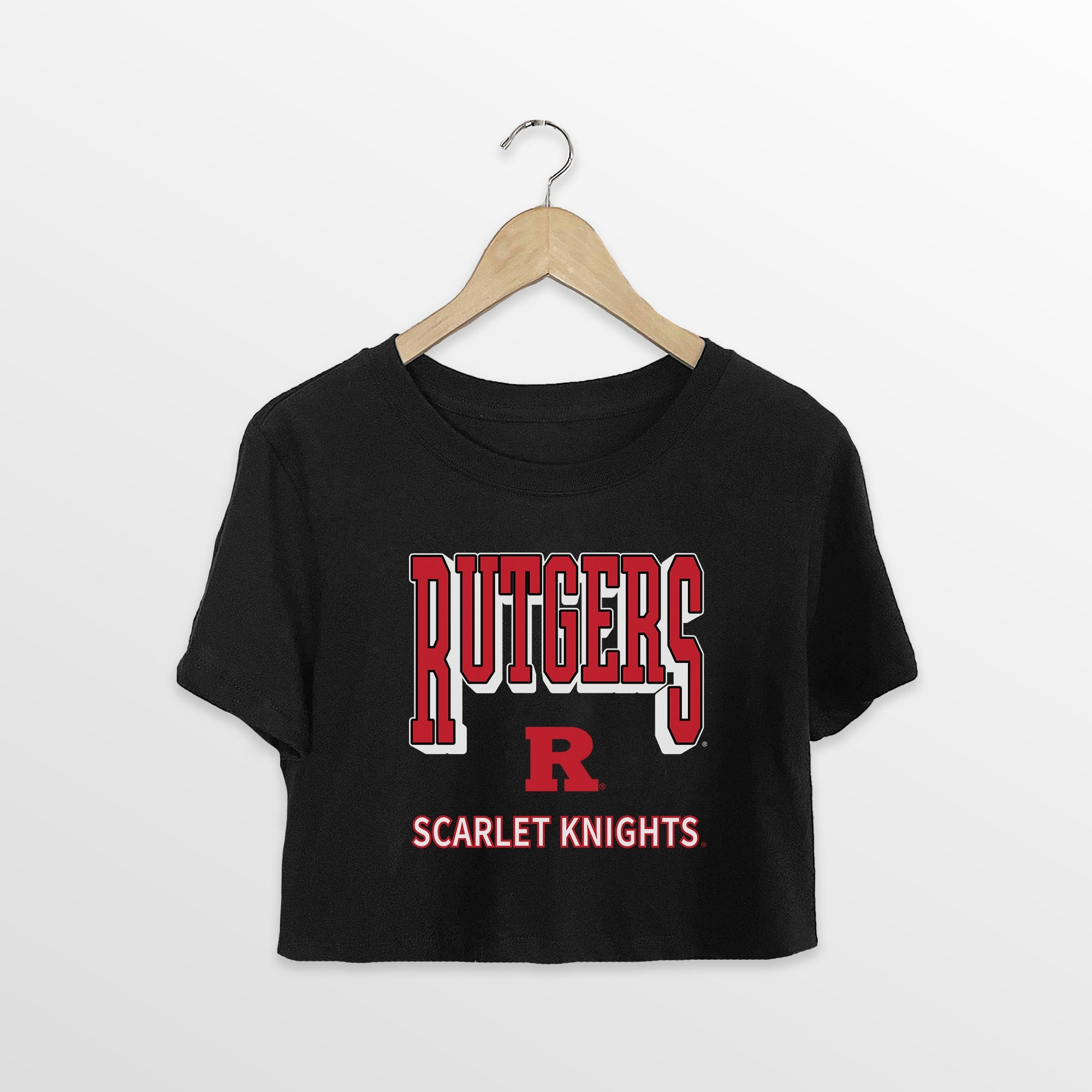 RUTGERS SCARLET KNIGHTS PURE VICTORY CLASSIC CROP TEE