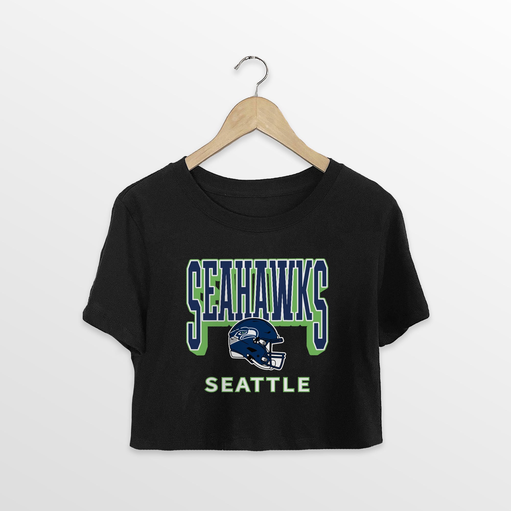 SEATTLE SEAHAWKS PURE VICTORY CLASSIC CROP TEE