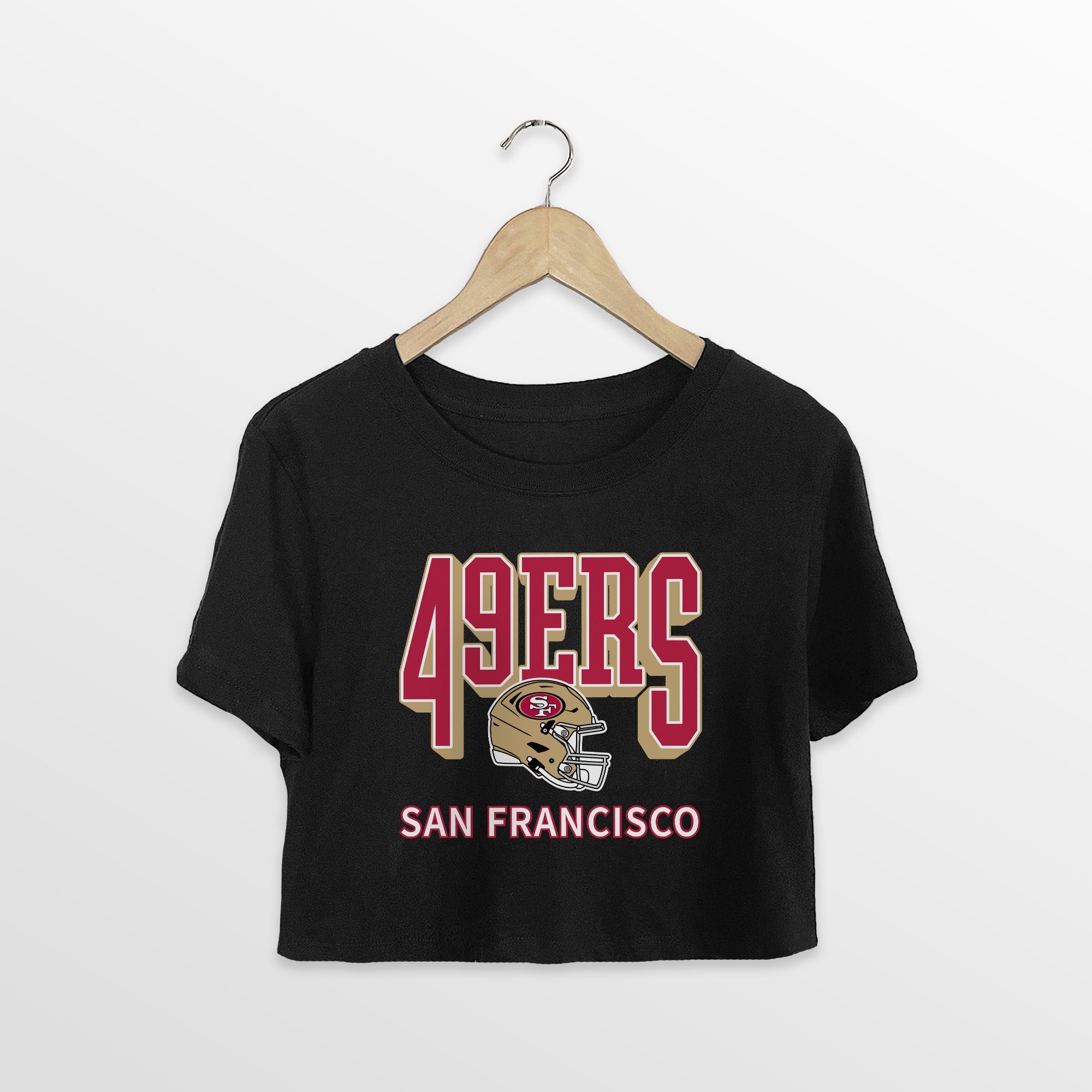 SAN FRANCISCO 49ERS PURE VICTORY CLASSIC CROP TEE