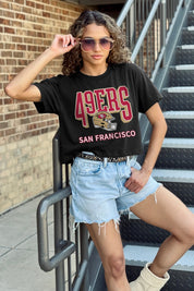 SAN FRANCISCO 49ERS PURE VICTORY CLASSIC CROP TEE