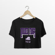 TCU HORNED FROGS PURE VICTORY CLASSIC CROP TEE
