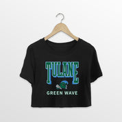 TULANE GREEN WAVE PURE VICTORY CLASSIC CROP TEE