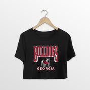 GEORGIA BULLDOGS PURE VICTORY CLASSIC CROP TEE