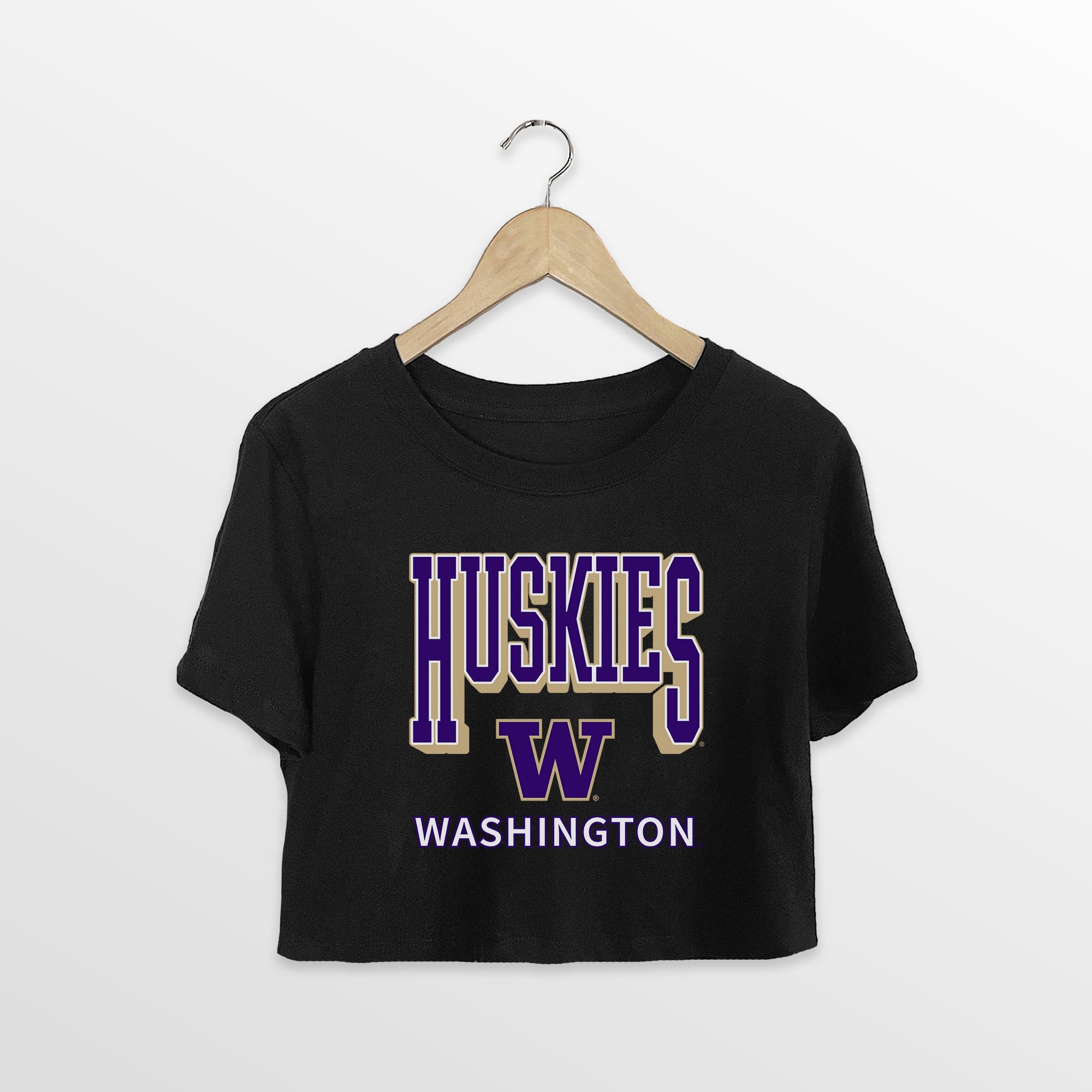 WASHINGTON HUSKIES PURE VICTORY CLASSIC CROP TEE