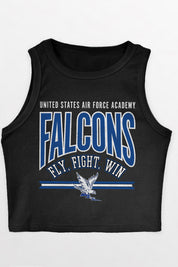 AIR FORCE FALCONS MIC DROP ESSENTIAL RIBBED CROP TANK