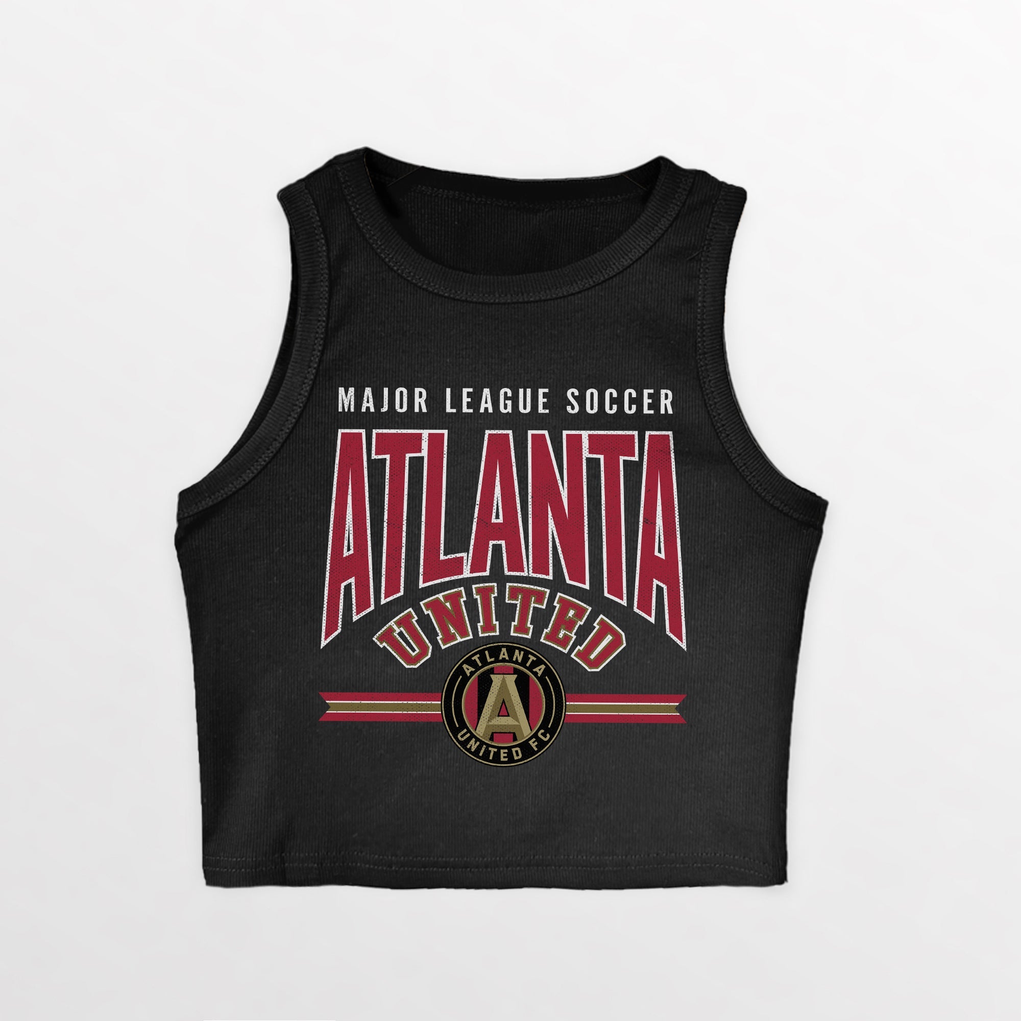 ATLANTA UNITED FC MIC DROP ESSENTIAL RIBBED CROP TANK