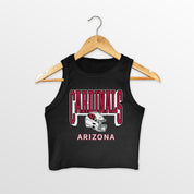 ARIZONA CARDINALS PURE VICTORY ESSENTIAL RIBBED CROP TANK