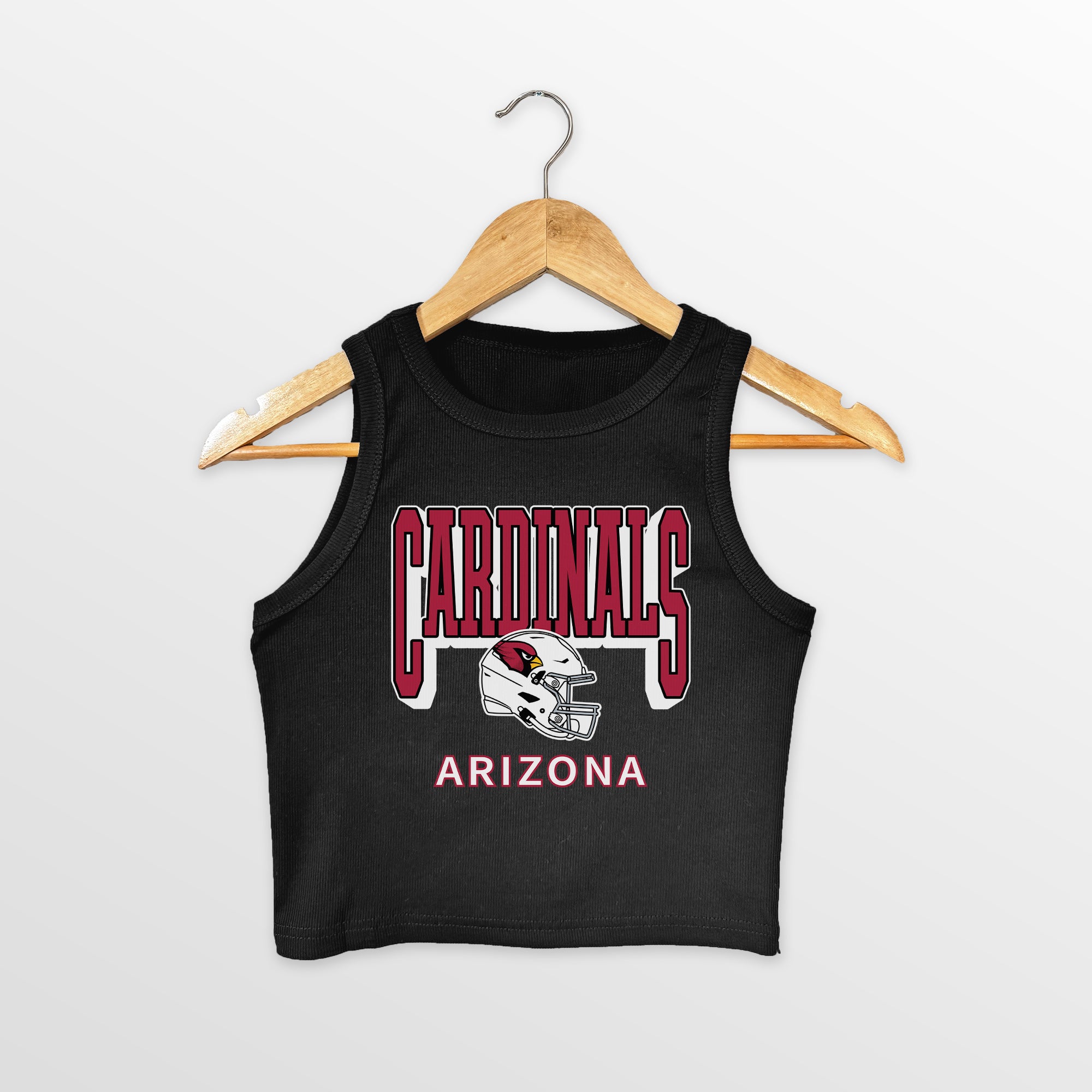 ARIZONA CARDINALS PURE VICTORY ESSENTIAL RIBBED CROP TANK