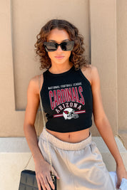 ARIZONA CARDINALS MIC DROP ESSENTIAL RIBBED CROP TANK