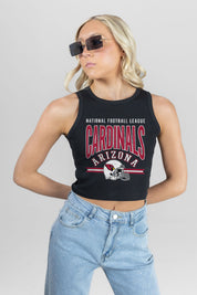 ARIZONA CARDINALS MIC DROP ESSENTIAL RIBBED CROP TANK