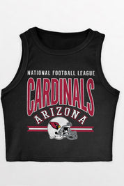 ARIZONA CARDINALS MIC DROP ESSENTIAL RIBBED CROP TANK