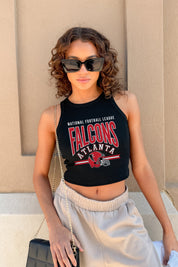 ATLANTA FALCONS MIC DROP ESSENTIAL RIBBED CROP TANK