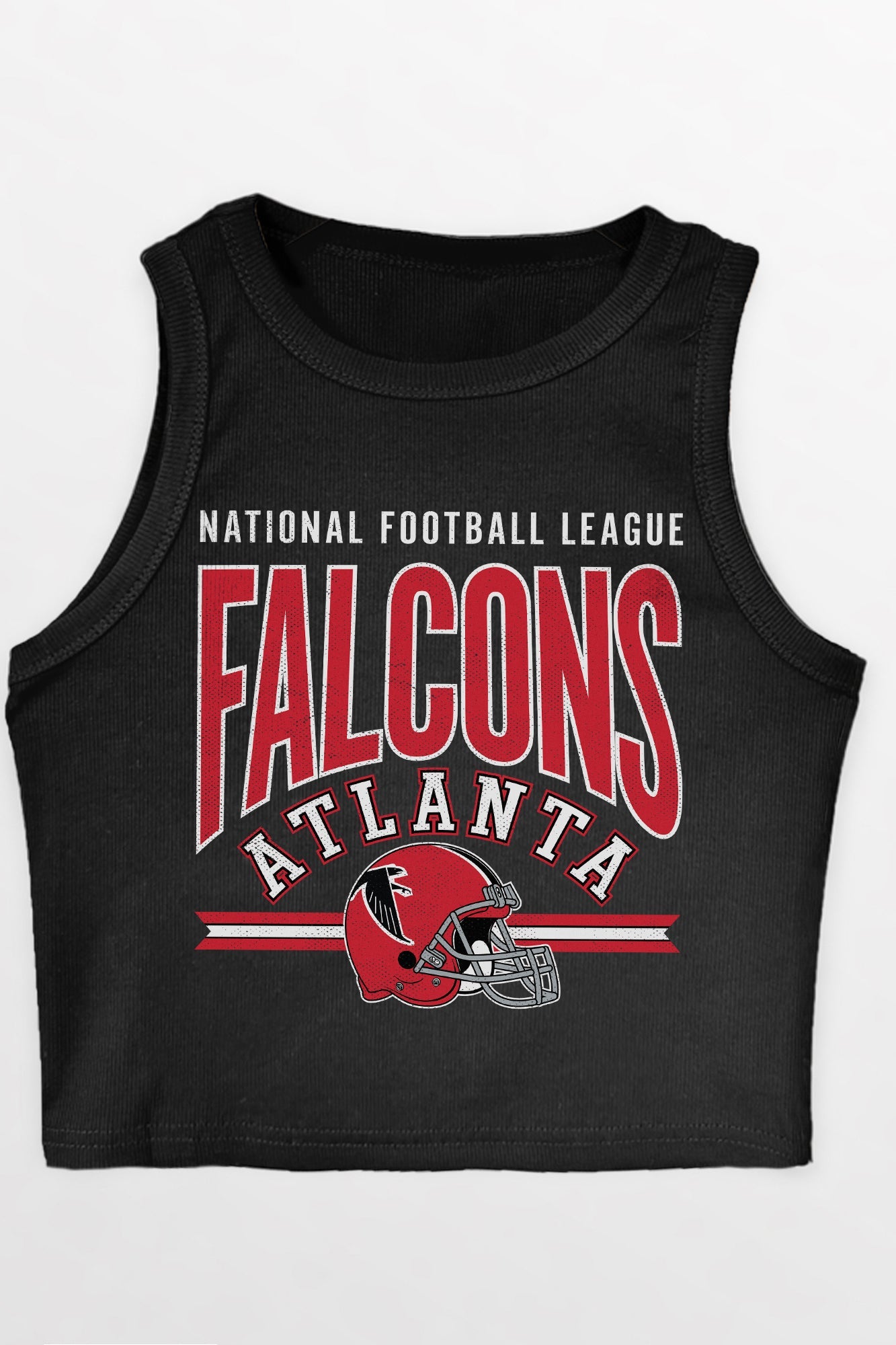ATLANTA FALCONS MIC DROP ESSENTIAL RIBBED CROP TANK
