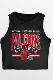 ATLANTA FALCONS MIC DROP ESSENTIAL RIBBED CROP TANK