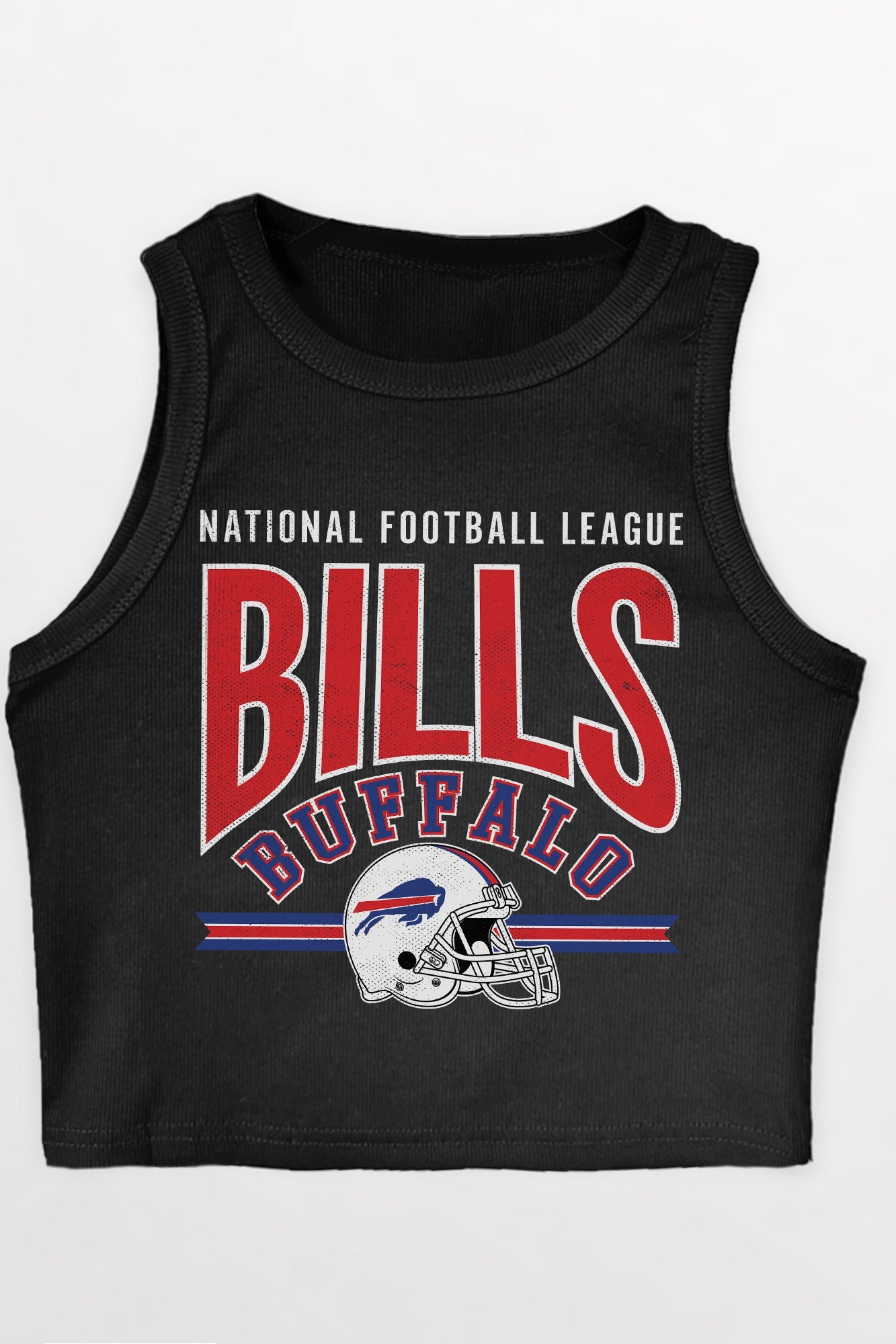 BUFFALO BILLS MIC DROP ESSENTIAL RIBBED CROP TANK