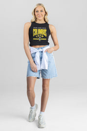 COLUMBUS CREW SC MIC DROP ESSENTIAL RIBBED CROP TANK