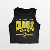 COLUMBUS CREW SC MIC DROP ESSENTIAL RIBBED CROP TANK