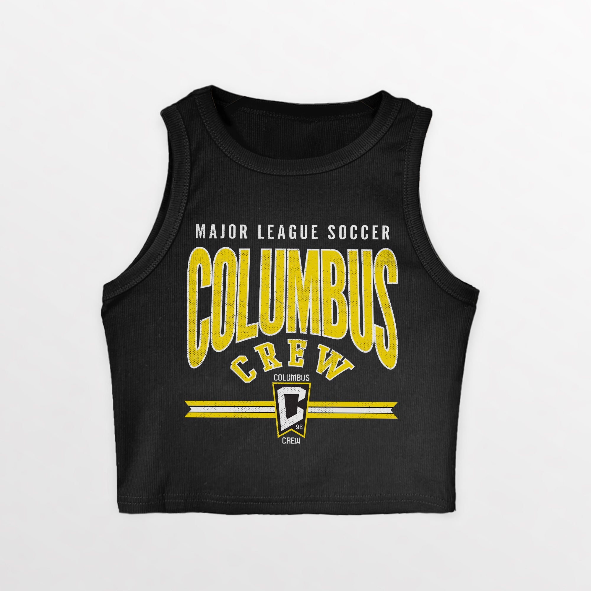 COLUMBUS CREW SC MIC DROP ESSENTIAL RIBBED CROP TANK